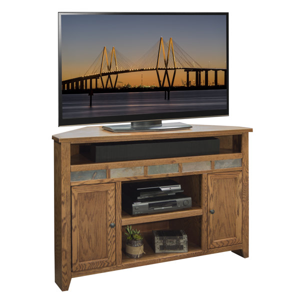 Legends Furniture Oak Creek Solid Wood Corner TV Stand for TVs up to 60